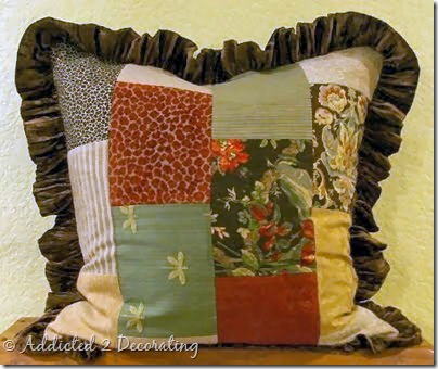patchwork pillow sham