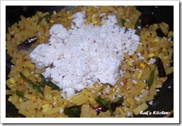 Grated coconut