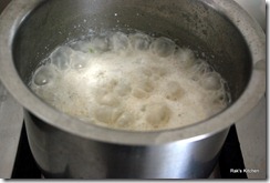 Added coconut and boiling Added coconut and boiling