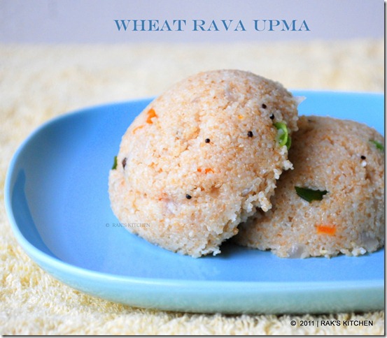 Godhuma rava upma,wheat rava upma