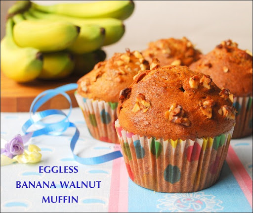 EGGLESS BANANA WALNUT MUFFIN EGGLESS BANANA WALNUT MUFFIN