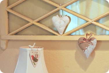hearts on wall