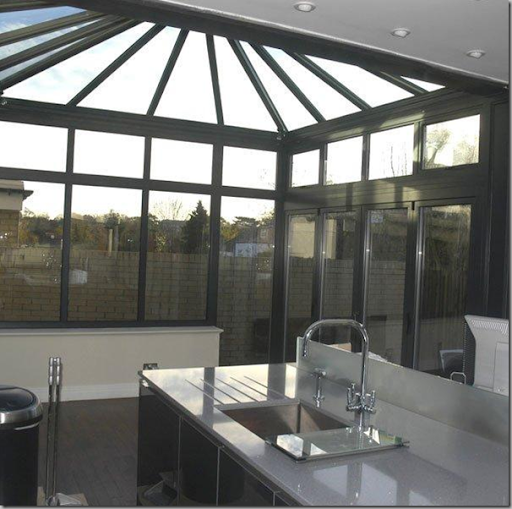 More contemporary conservatory space. Breckenridge Conservatories, UK.