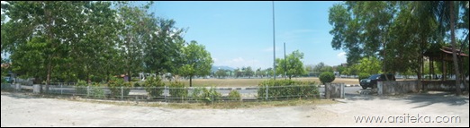 2) view dari lokasi 1 menghadap lapangan Pancasila