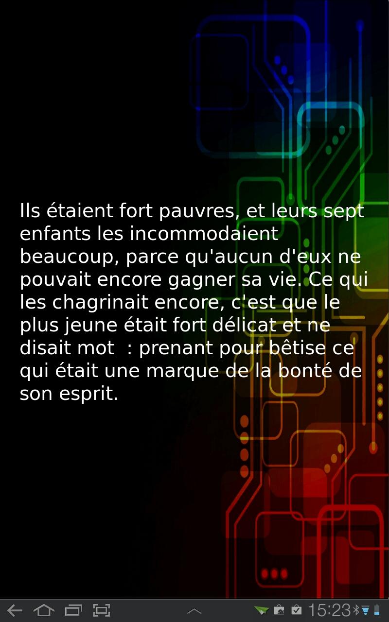 Le Petit Poucet (text + audio) Screen 3