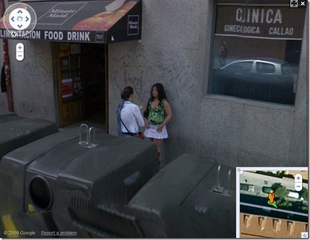 Fotos de prostitutes no Google Street View