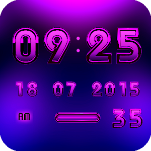 Digital Clock Widget A-PURPLE logo