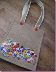 Button Covered Bag