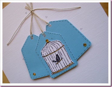 Bird Cage Tag Card