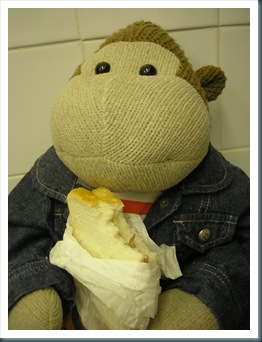 Mums Monkey with Sandwich