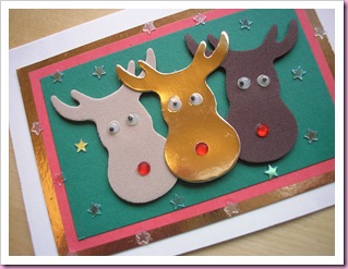 Reindeer Head card