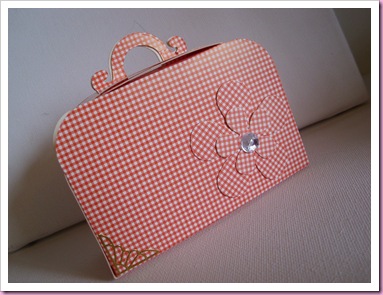 Pink Gingham Sizzix Suitcase