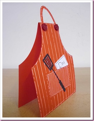 Cookery Apron Place Card