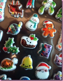 Paperchase Puffy Christmas stickers