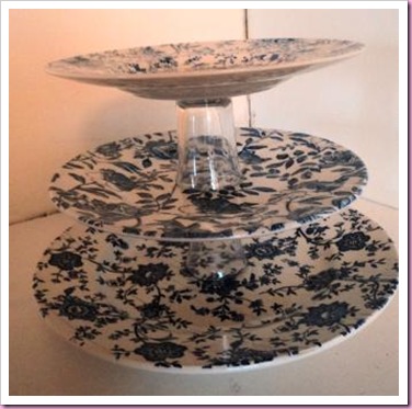 Old Crock Recycled Cake Stand