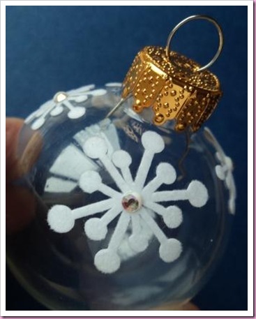 Altered Clear Christmas Tree Bauble