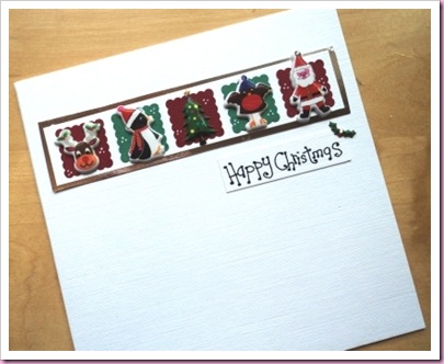 Accessorize Stickers Christmas Card