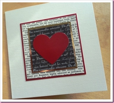 Valentine Card Using Text paper