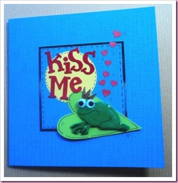 kiss Me Frog Card a