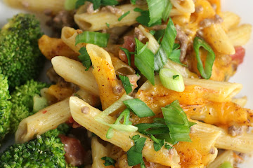Super Quick Mexican Baked Penne