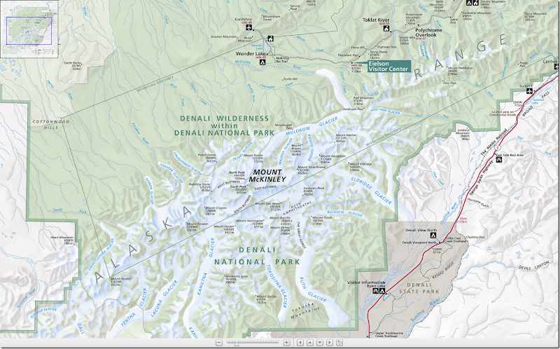 Denali National Park and Preserve Map