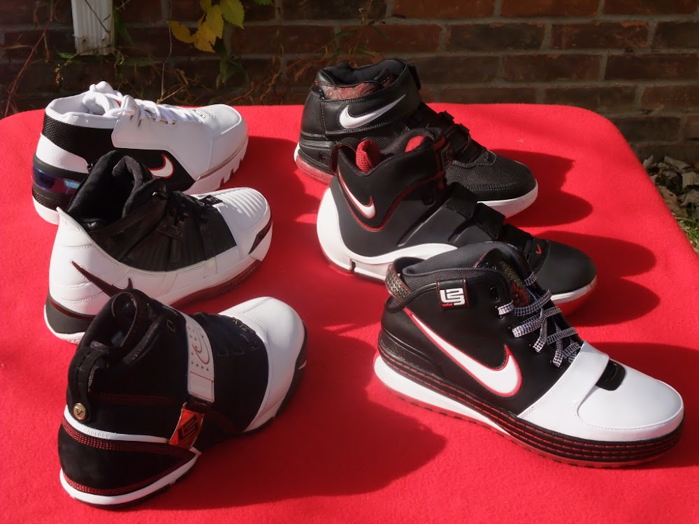 lebron james shoes black and white