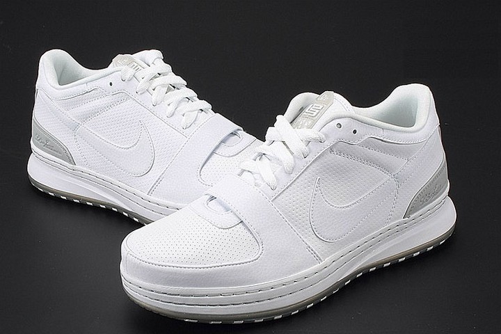 white lebrons with strap