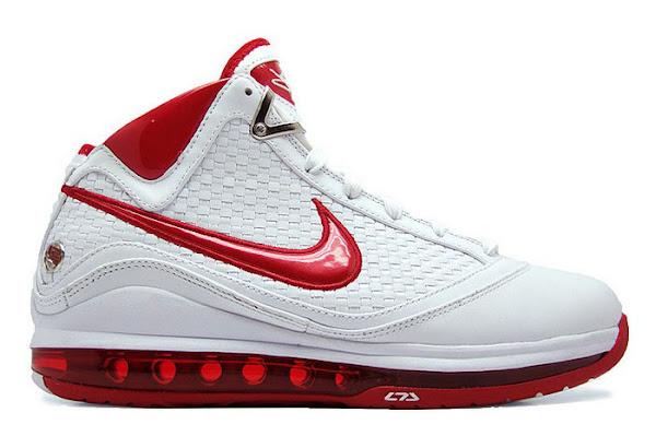 lebron james shoes white and red