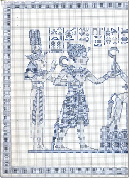 Punto de cruz papiro Egipto