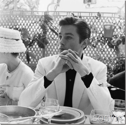 Alain Delon at the Cannes Film Festival, 1961 