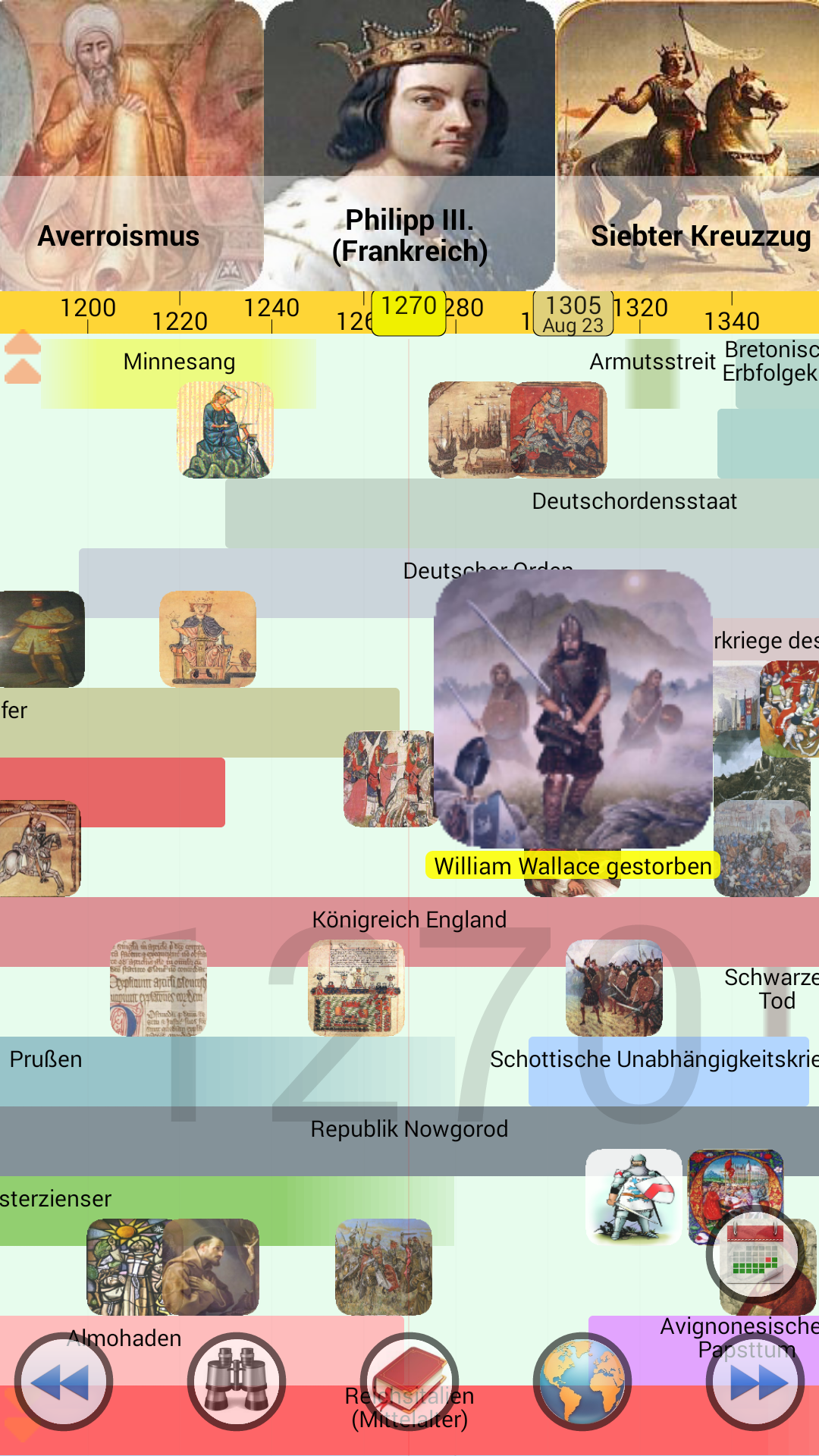 Android application World History Atlas screenshort