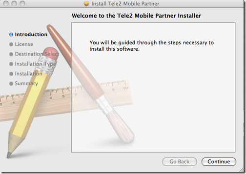 Tele2 Mobile Partner installation