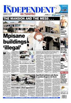 [Sergeant Mpisane buildings are illegal writes The Independent on Saturday Jan 23 2010[5].png]