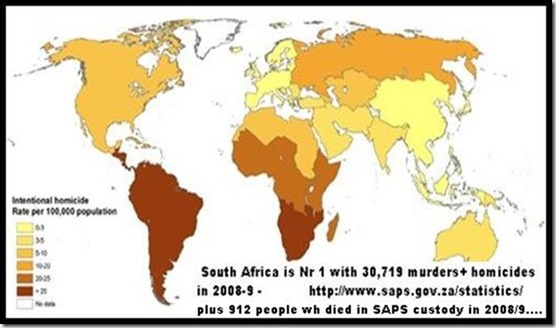 Homicide stats worldwide map UNodc org