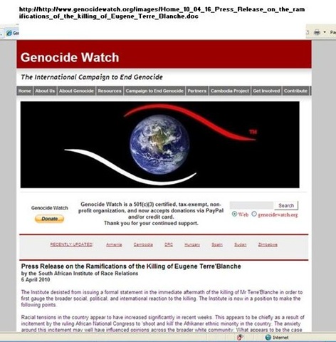 [Genocide Watch ANC incitement to Shoot and Kill Afrikaner Minority increased racial tensions (2)[4].jpg]