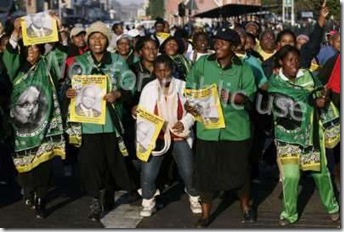 ANC and COPE protestors in increasing faceoffs violence ANC pic