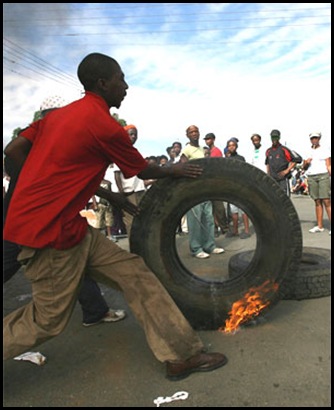 Sakhile Standerton anti-corruption protests now enter their second month Oct 13 2009