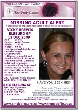 Brewis Vicky missing 11D