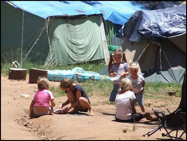 AfrikanerPoor children in tent towns Joppie Ruach DisMosOnsEieMenseDieFacebook