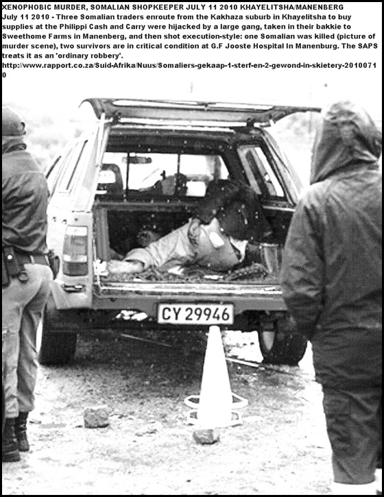 Somalian murdered Manenberg Xenophobia Rapport Yunus Mohammed Pic July102010RAPPORT