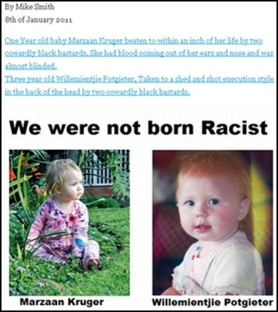 RACIST WE WERE NOT BORN MIKE SMITH JAN82011