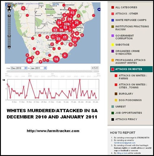 WHITES MURDERED IN DEC2010 AND JAN2011 FARMITRACKER REPORT