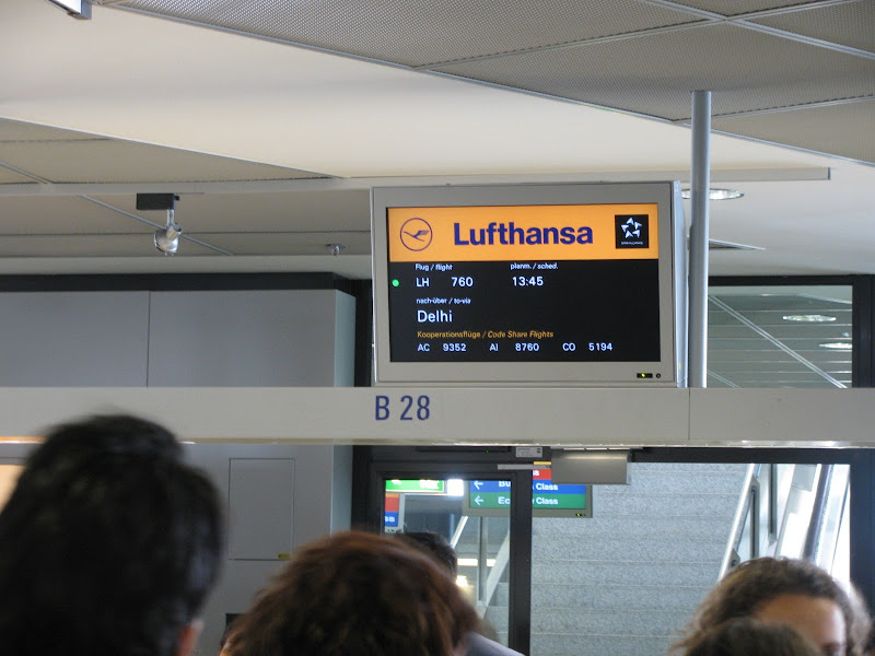 Lufthansa 760 Frankfurt Delhi, India