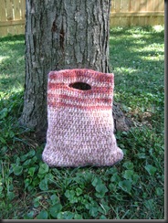 Scrappy Felted Bags to Crochet, free pattern, any size
