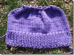 Knitted Flat Hat, free pattern (easy)
