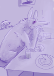 purple doodle for uneek