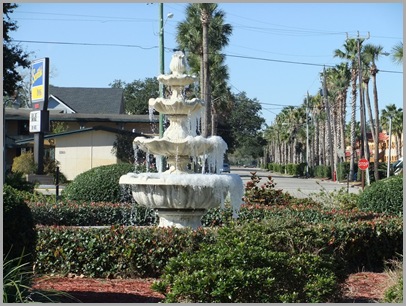 Frosted Fountain In Florida