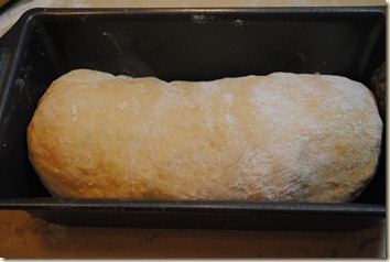 as bread in pan