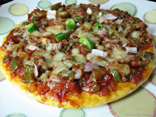 Vegetarian Pizza With Ready Base