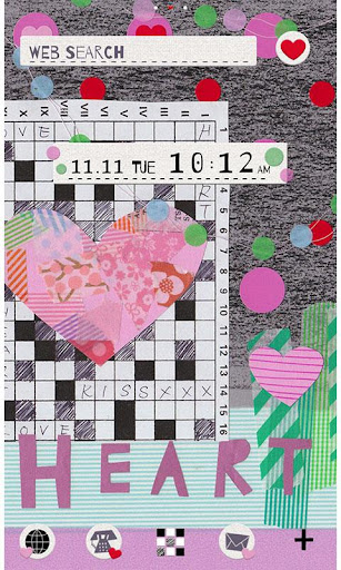 Collage Theme Crossword Heart 1.0 Windows u7528 1